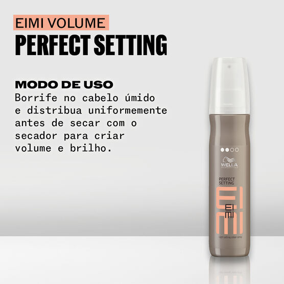 Spray de Fixa&ccedil;&atilde;o Capilar Wella EIMI Perfect Setting